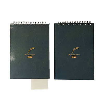 Fountain pen book 5.5×8.5 inch wiro bound with perforation (BLANK)