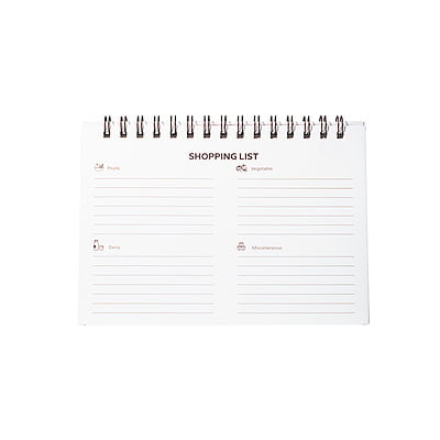 Shopping List Planner Notebook - 30  Pages