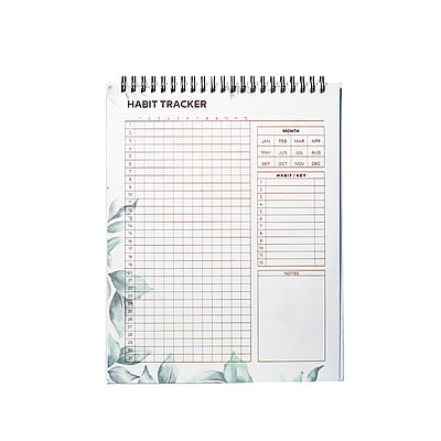 Habit Tracker Notebook  -12 Pages