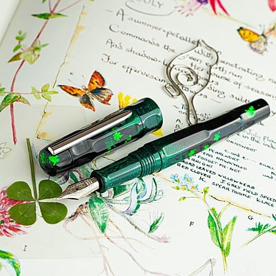 Benu Four Leaf Clover Talisman Fine Nib Fountain Pen